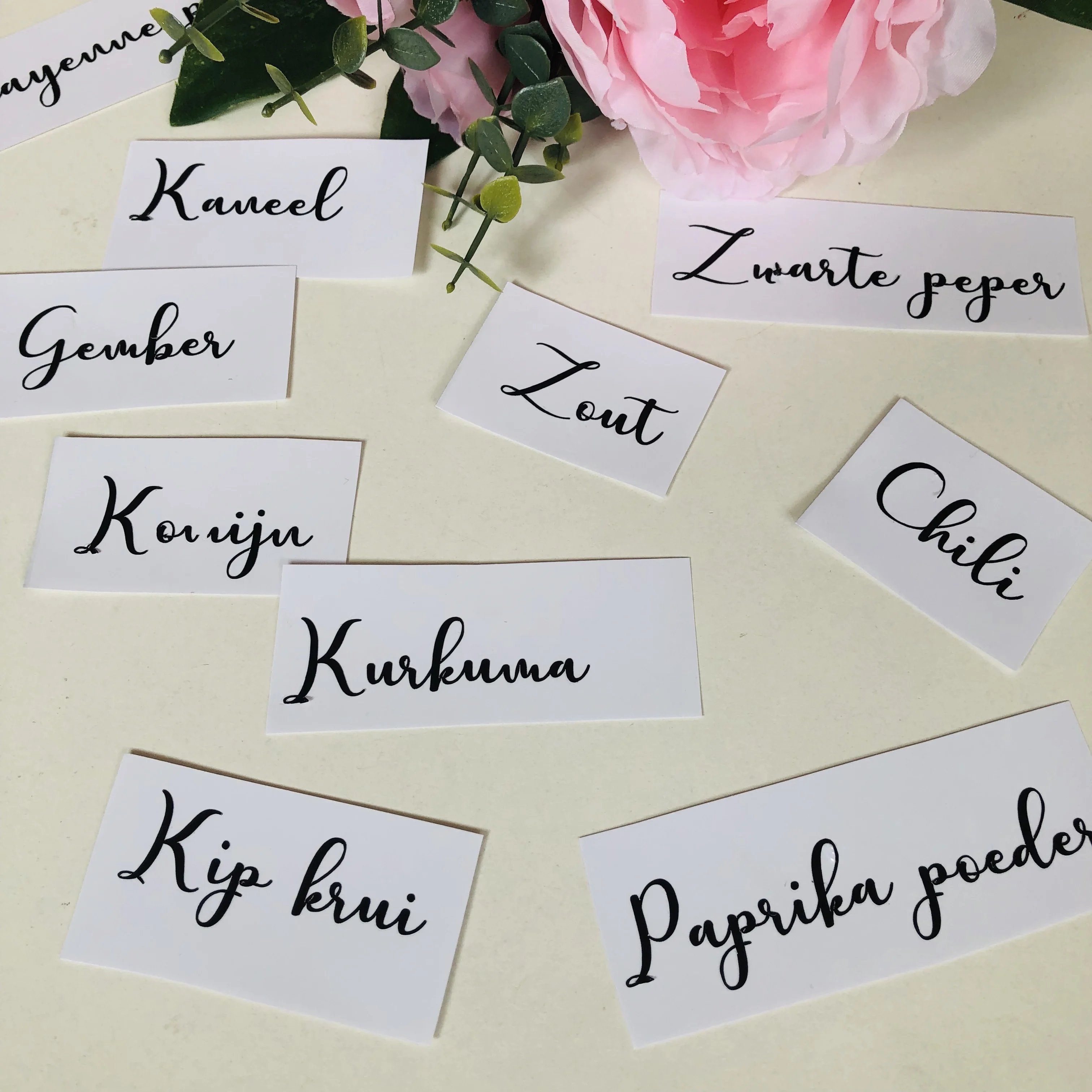 Пользовательские кухонные баночка для специй наклейки макаронные изделия