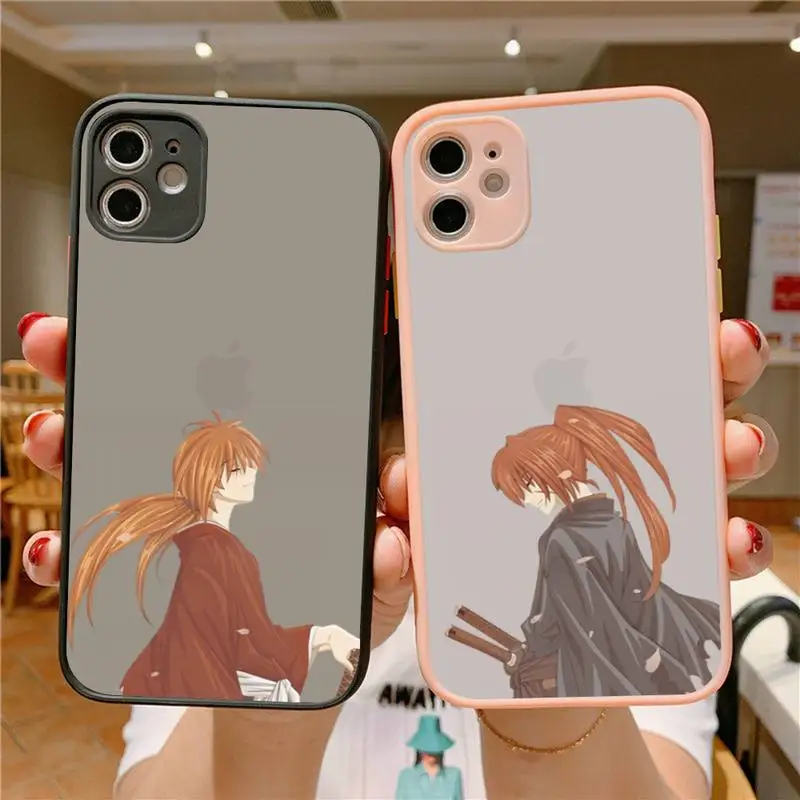 

Yinuoda Rurouni Kenshin Phone Case for iPhone 11 12 13 mini pro XS MAX 8 7 6 6S Plus X 5S SE 2020 XR cover