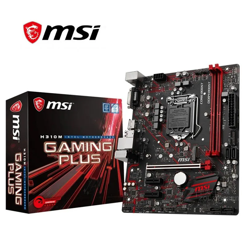 Новинка для материнской платы MSI H310M GAMING PLUS Socket LGA 1151 DDR4 Intel оригинальная