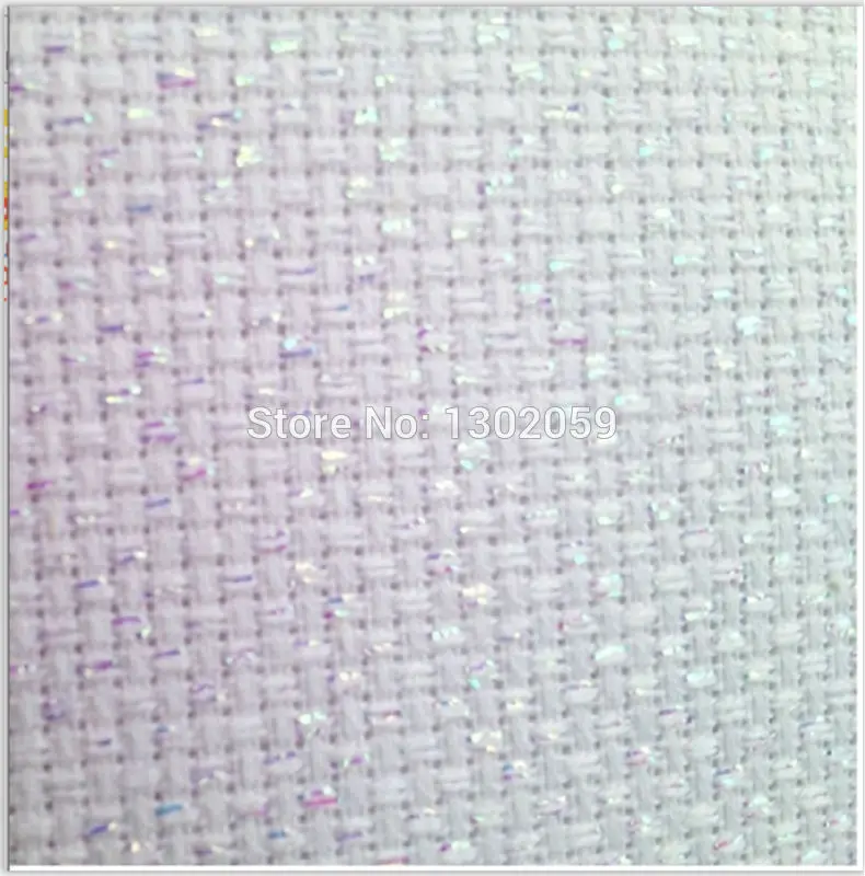 

9TH oneroom Silver Metal Wire Embroidery Canvas Fabric Aida Cloth--MAke Any Size