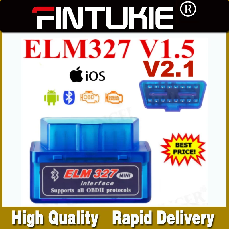Автомобильный мини-сканер OBD V1.5 ELM327 OBD2 Bluetooth автомобильный тестер