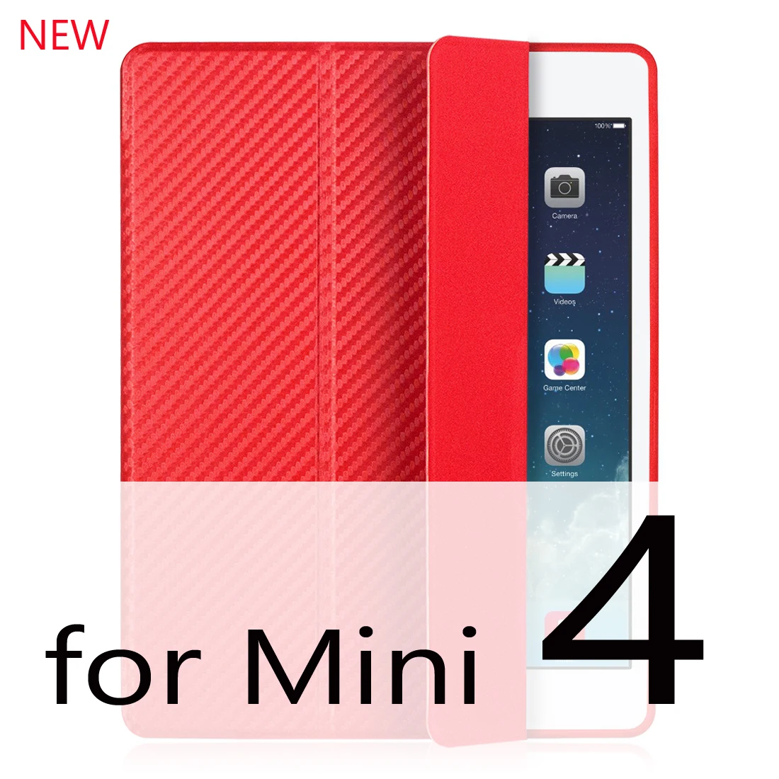 Cool Red Mini 4 Чехол для iPad Mini 4 3 2 1 чехол из искусственной кожи Силиконовый мягкий чехол для iPad Mini 2 5 чехол Funda - Цвет: Cool Red Mini 4
