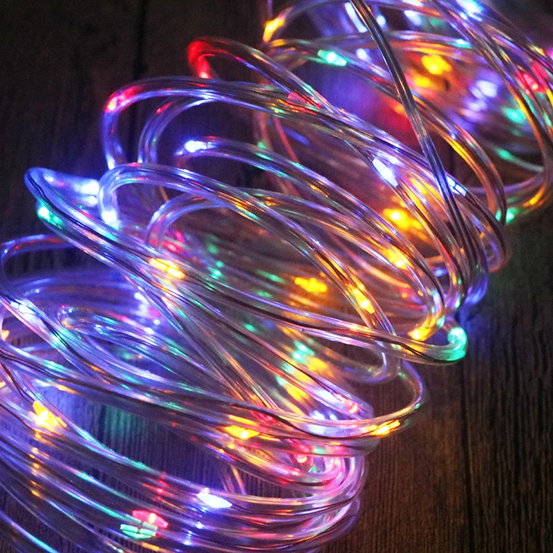 SZYOUMY Soft Tube Copper Wire Led Solar String Light Waterproof 7M 50 leds Flexible Outdoor Garden Street Decoration | Освещение