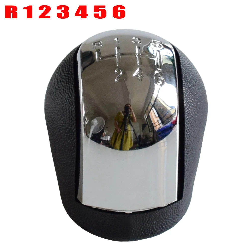 

Car Styling For Opel Vectra C B Corsa Astra Combo 2002-05 Manual 5 6 Speed Gear Shift Knob HandBall Chrome/Matt Silver
