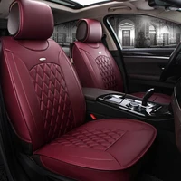 us universal 5 seat car pu leather covers cushion frontrear for toyota camry 2000 2017 car seat cover waterproof dustproof
