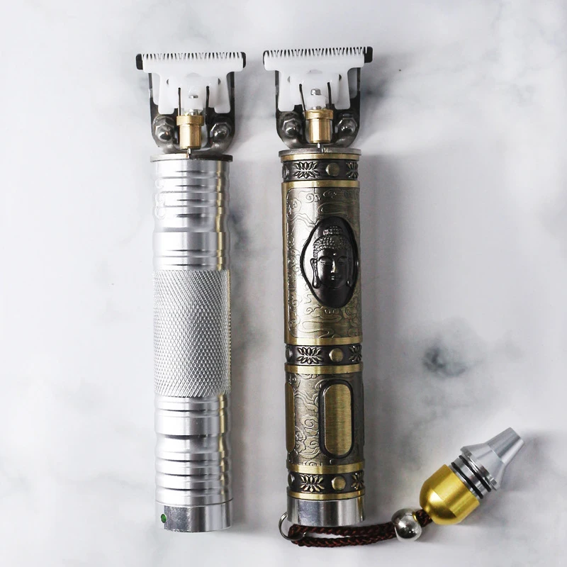 USB режущий цифровой триммер для волос резьба маленькая серебряная трубка медная