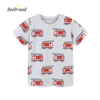 zeebread top brand childrens tees for summer cartoon cars print fashion boys t shirts cotton baby short sleeve t shirts tops
