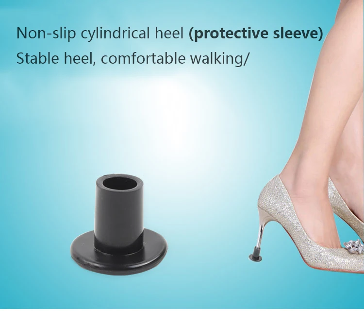 

1 pair of high heels protector stilettos Latin dance shoes heel plug wedding high heels non-slip silicone heel plug Antislip