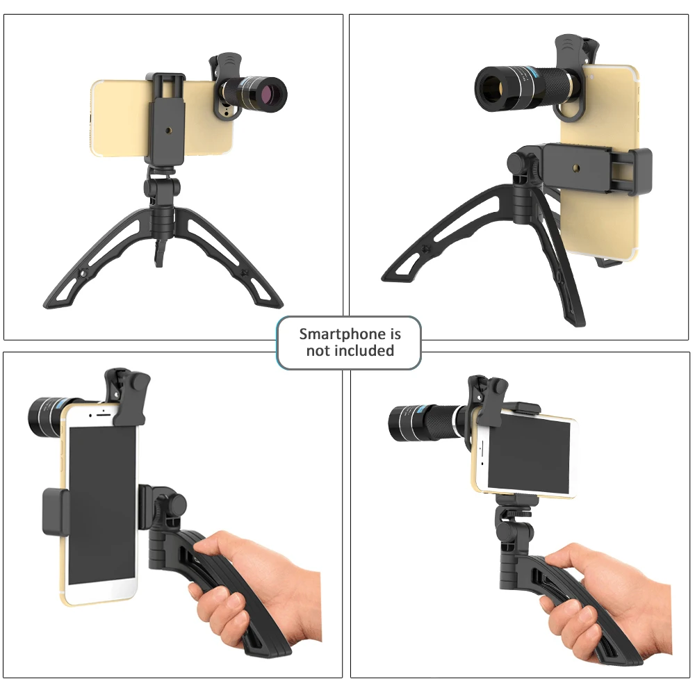 APEXEL телеобъектив набор портативный 20X зум объектив Монокуляр Телескоп гибкий