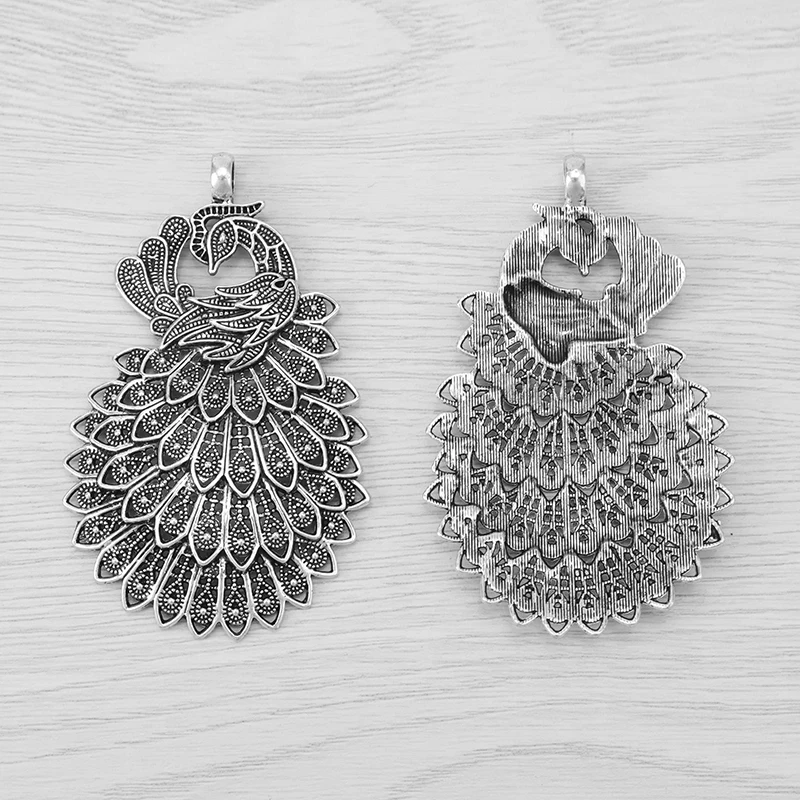 3 х Большие Животные красивые подвески в виде павлинов Подвески Для Изготовление