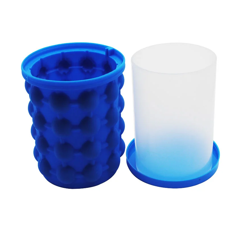 Amazon Горячая продажа Дешевые синие силиконовые вино льда ведро с крышкой|Ведра и