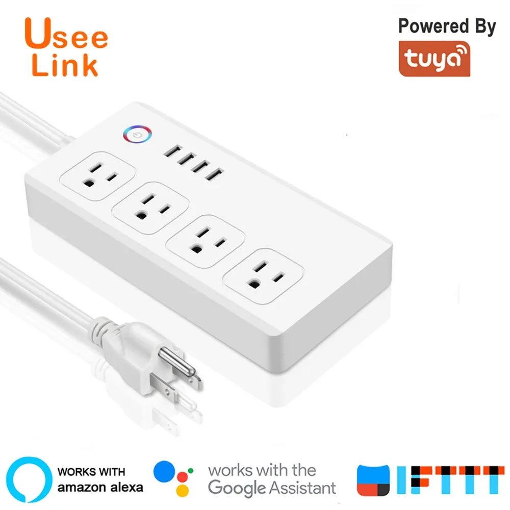 Удлинитель с 4 USB портами и розетками переменного тока|Умные розетки| |