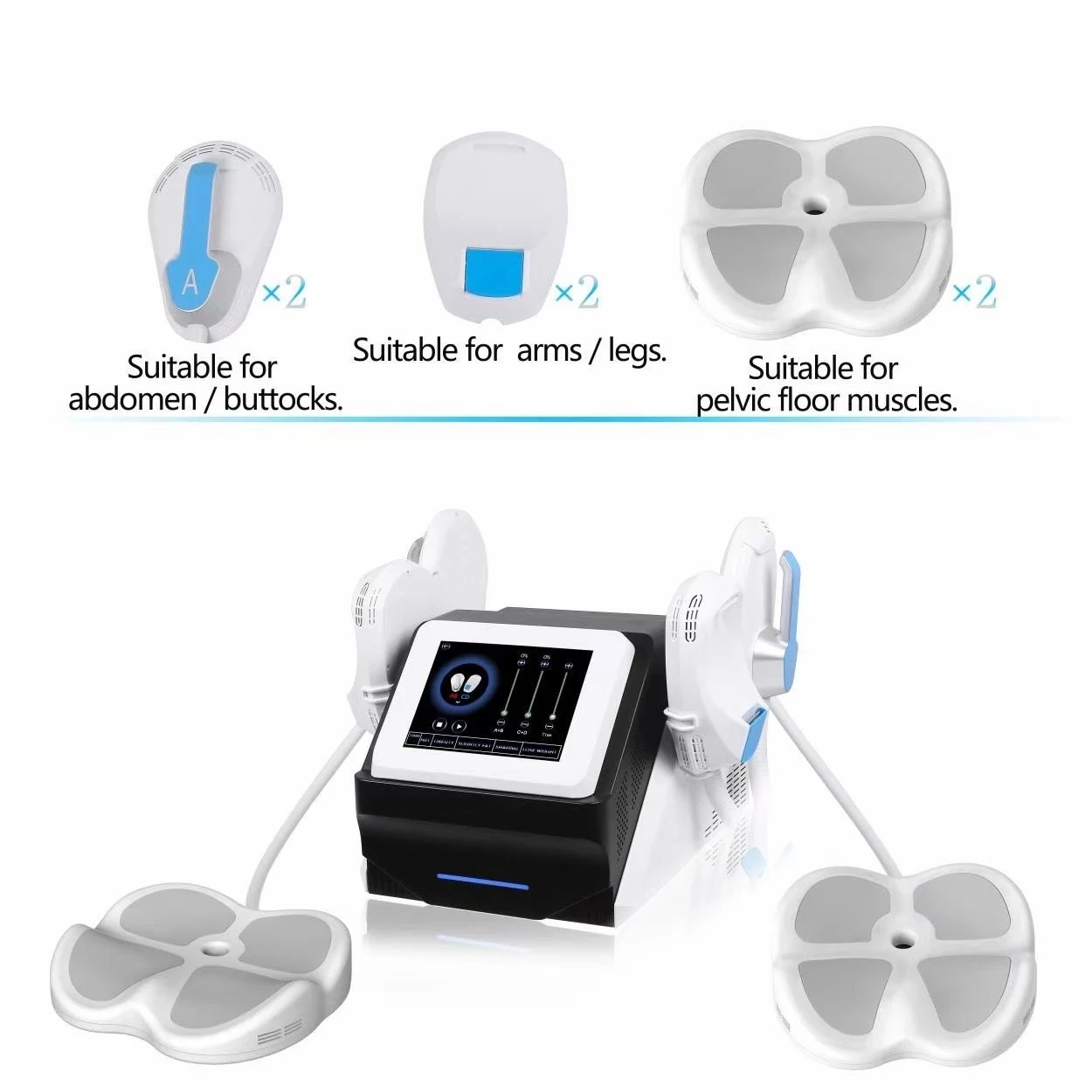 

Free shipping Factory Sale HIEMT Emslim Electromagnetic Muscle Stimulator Sliming Device handles