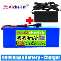 48v battery pack 48v 99ah 1000w 13s3p lithium ion battery pack suitable for 54 6v electric bicycle scooter bateria 48v