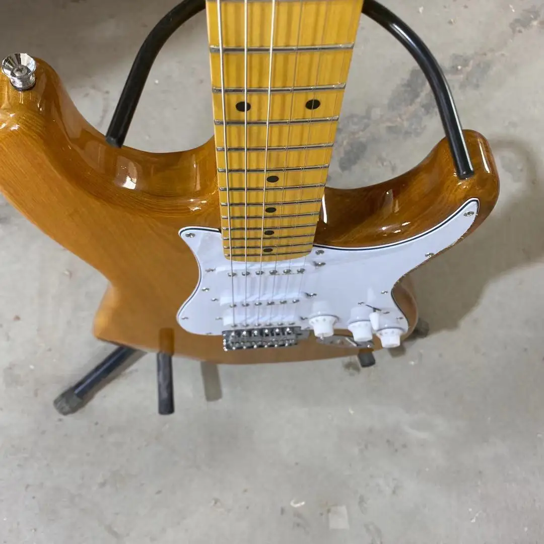 

Eelectric ST Guitar White Pickguard ASH Body Free Shipping