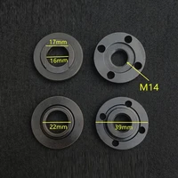 2pcs m14 thread pure iron replacement angle grinder inner outer flange nut set tools for 14mm spindle thread flange nut set