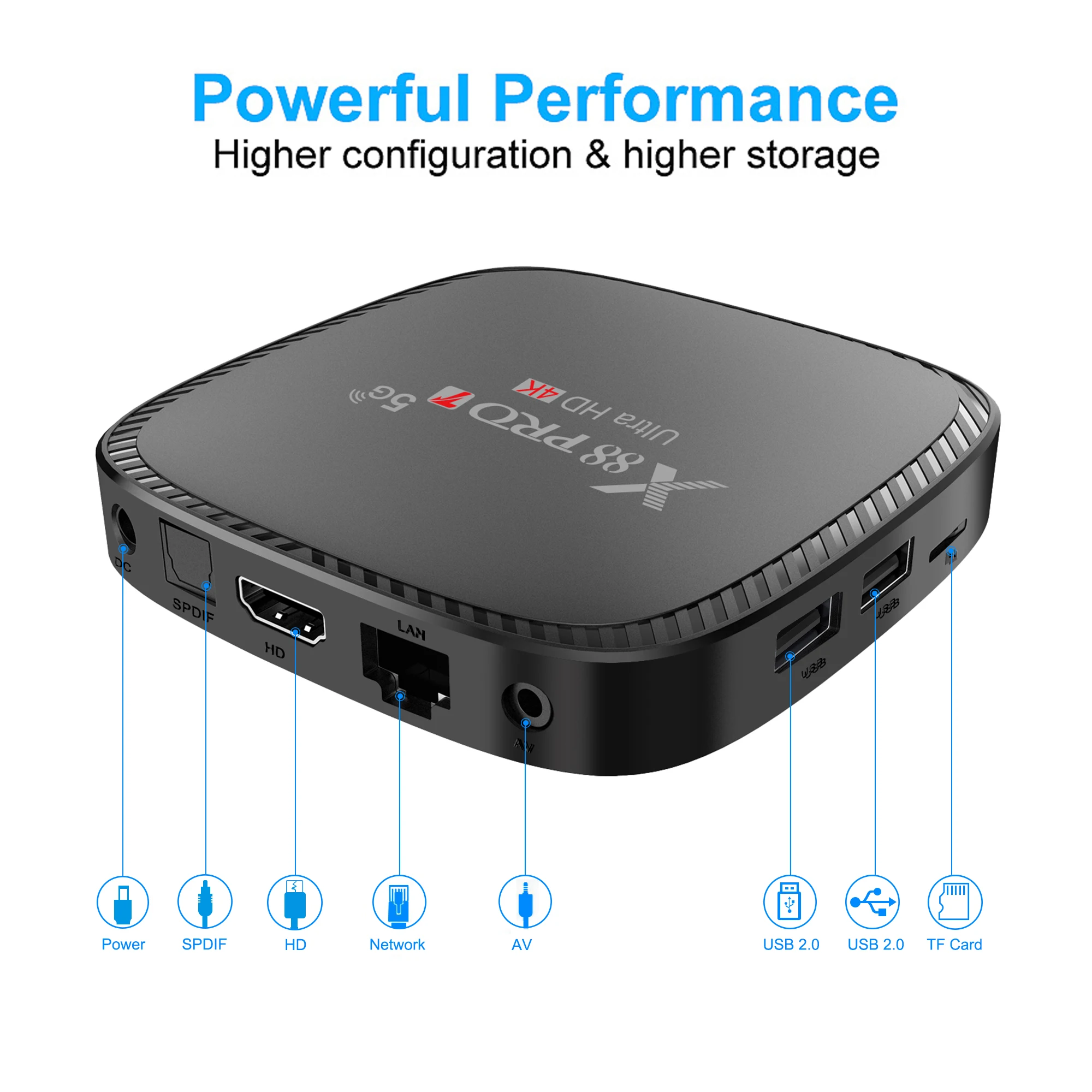 

X88 PRO T Allwinner H313, 2 + 16 , 2,4/5,0 , Wi-Fi