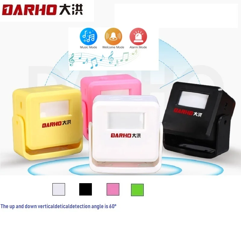 

Darho Welcome Chime Wireless Door Bell PIR Motion Sensor For Store/Shop/Home Entry Security Infrared Detector Doorbell Alarm