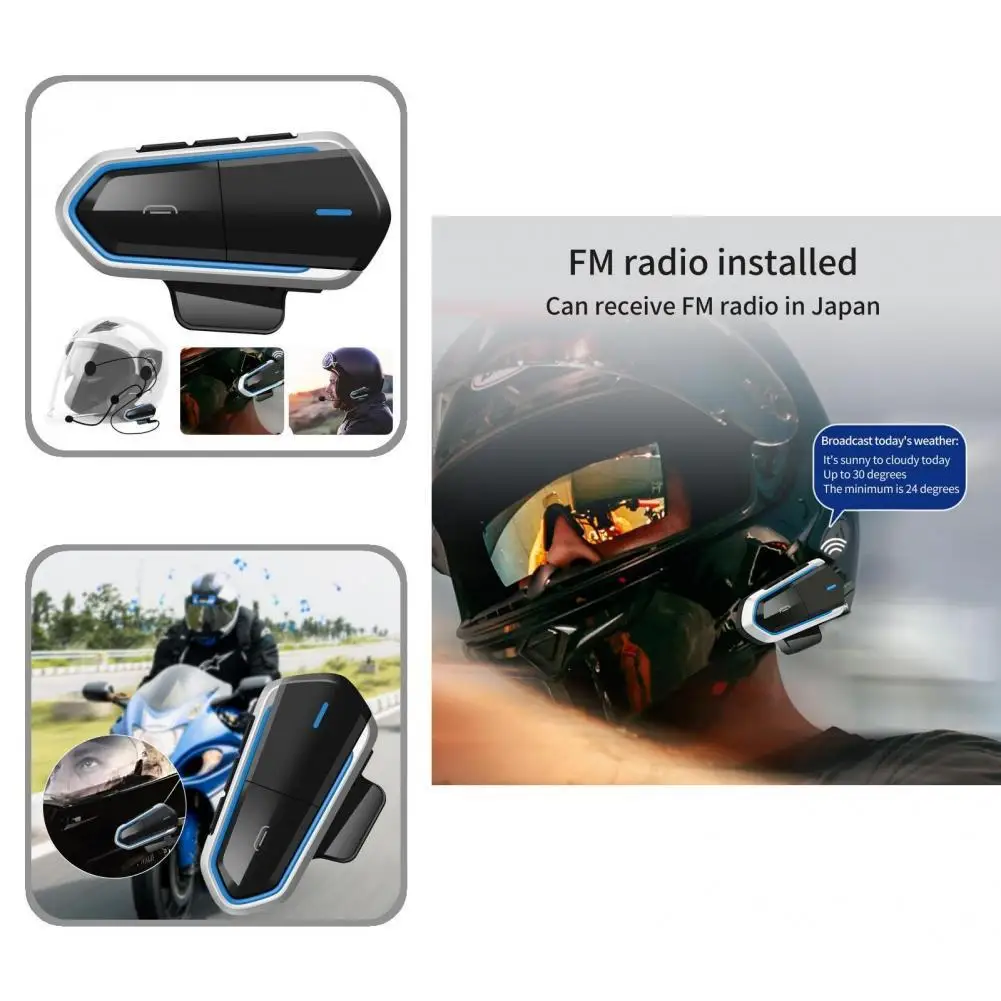 

Reliable Lightweight Bluetooth-compatible 5.0 Long Endurance Interphone Earbuds for Motorcycle