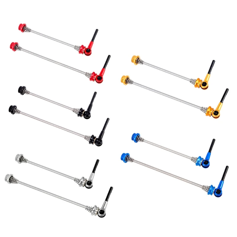 

1 Set Mountain Road Bike Lightweight Quick Release Skewer Titanium Axle CNC Wheel Hub Fix Lever Bicycle Cycling MTB Parts