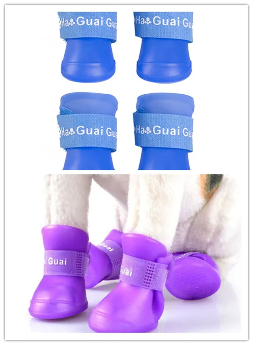 4 шт./компл. красочные анти скольжения Нескользящие собака Кот резиновые защитные