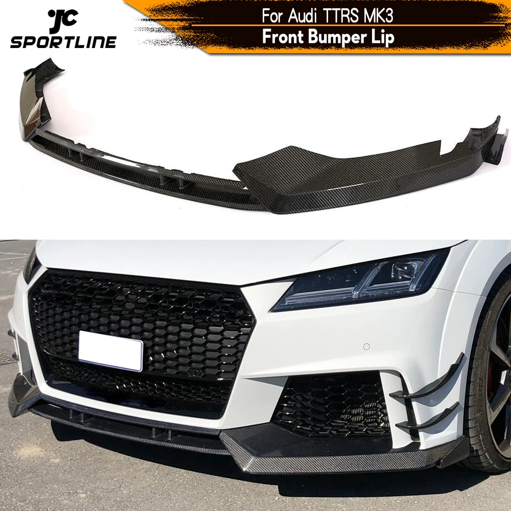 Для Audi TTRS передний бампер из углеродного волокна спойлер разветвители для MK3 2016