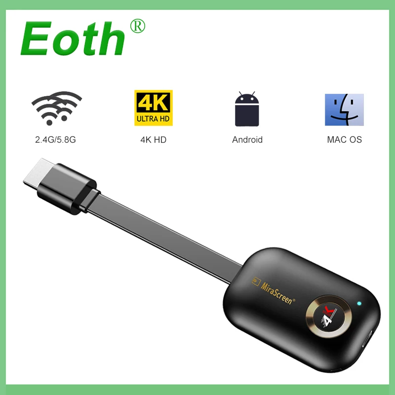 ТВ приставка Miracast для Airplay netflix 4K беспроводная HDMI Android google chromecast dvb ключ