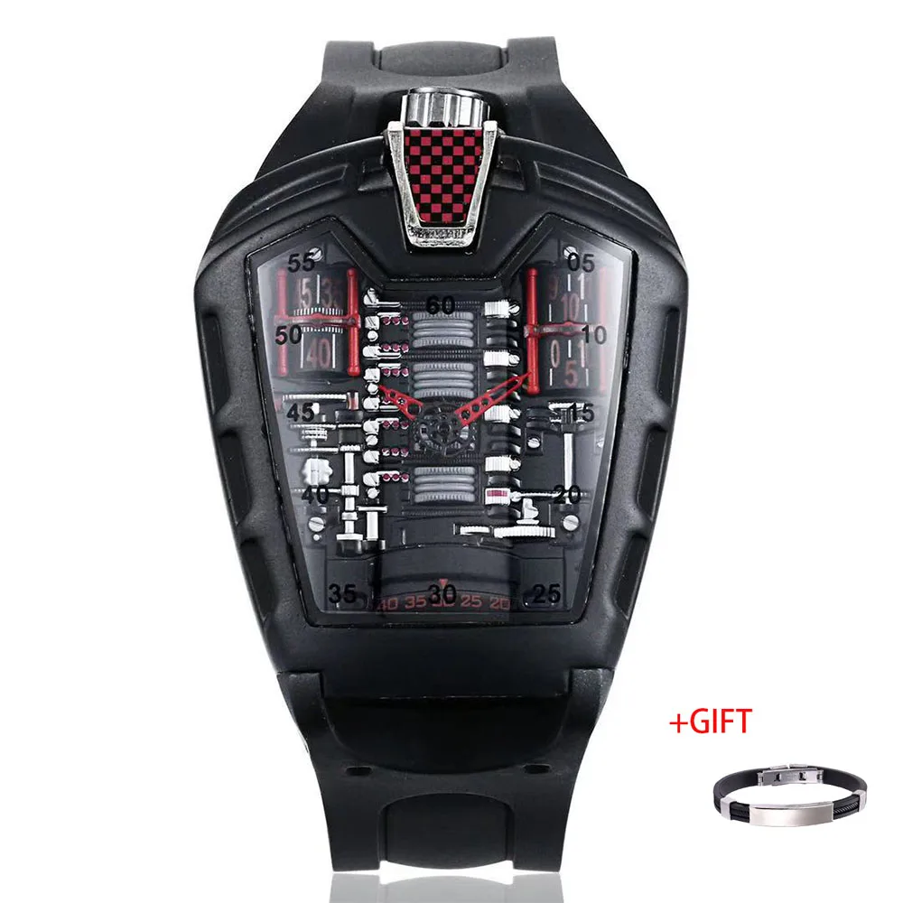 KIMSDUN Мужская Мода Тренд личности классические кварцевые часы Роскошные гонки