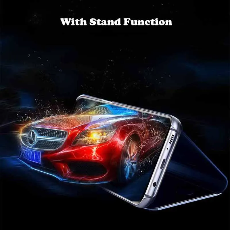 Роскошный зеркальный кожаный чехол-книжка для OPPO F15 чехол F 15 чехол-подставка из