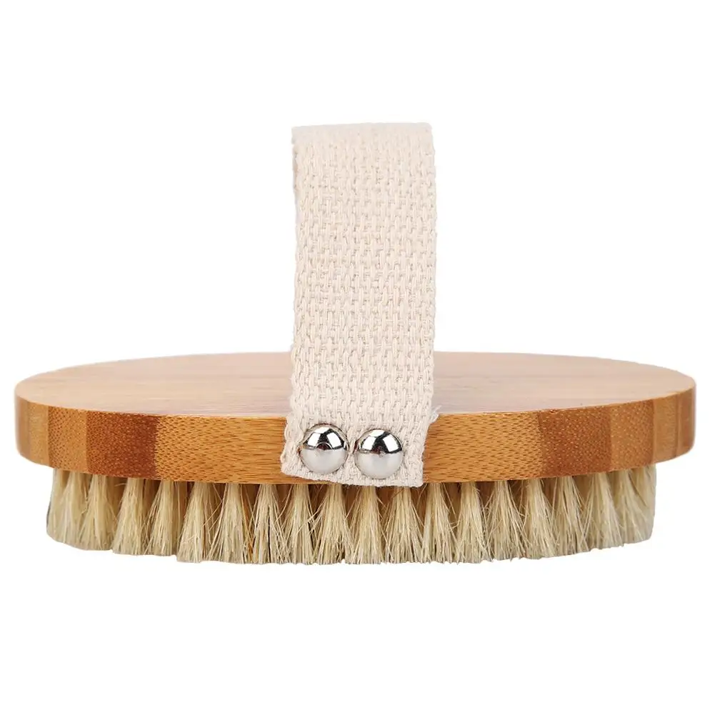 

Natural Bristles Bath Brush Body Massage Exfoliating SPA Wooden Shower Brush Rich Foaming Easy Removal of Oily Cutin 13*7.5*3cm
