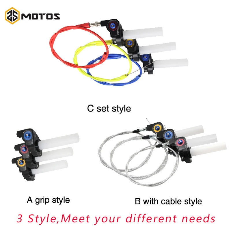 ZS мотоциклы рукоятка дроссельной заслонки поворотная + кабель подходит для