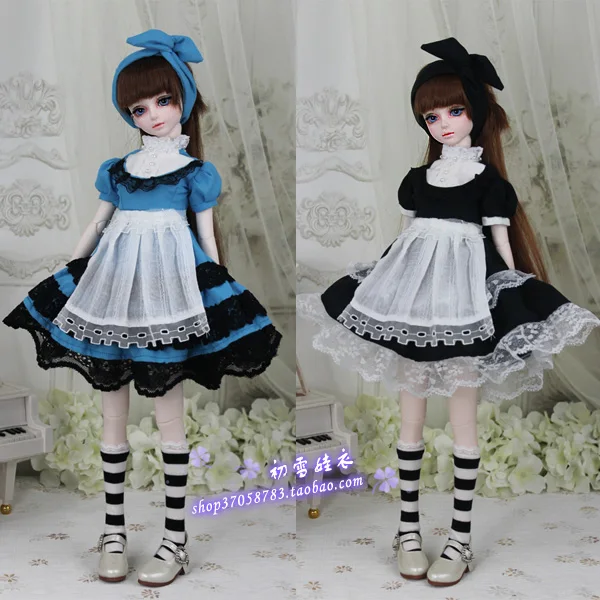 1/4 1/3 BJD одежда аксессуары комплект кукольного платья горничной для BJD/SD Giant baby MSD SD13