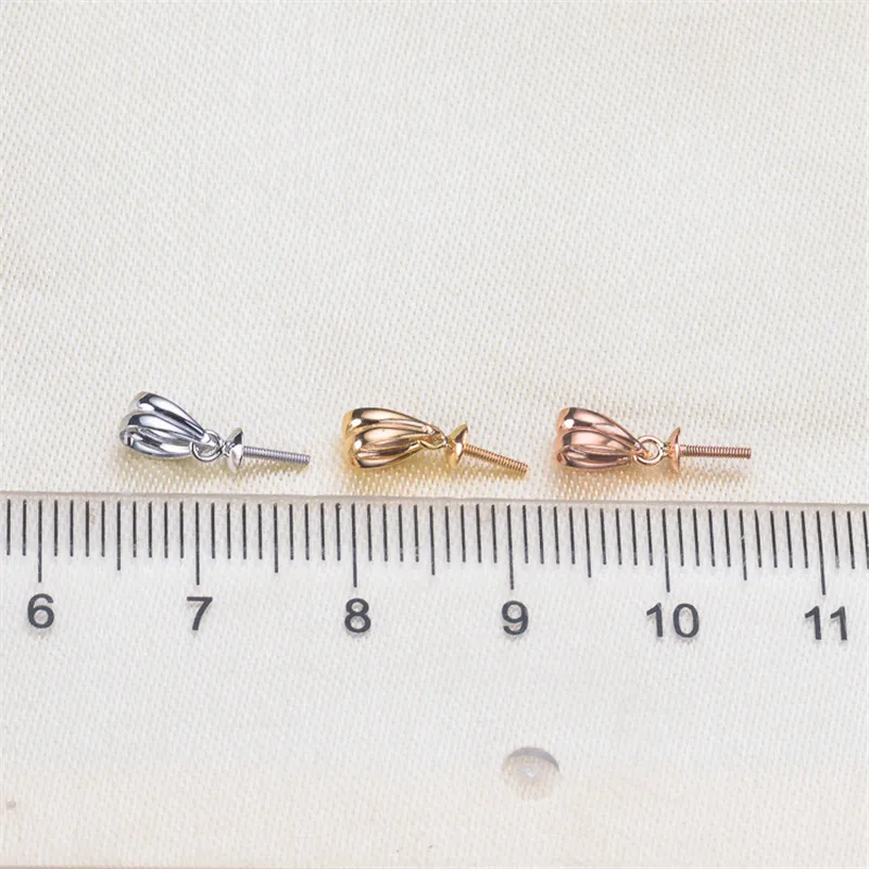 

Solid 18K Yellow Gold for DIY Jewelry Accessories Pendant Clasp Connector Clip Clasp Pinch Clip Bail Pendant Bail Bead