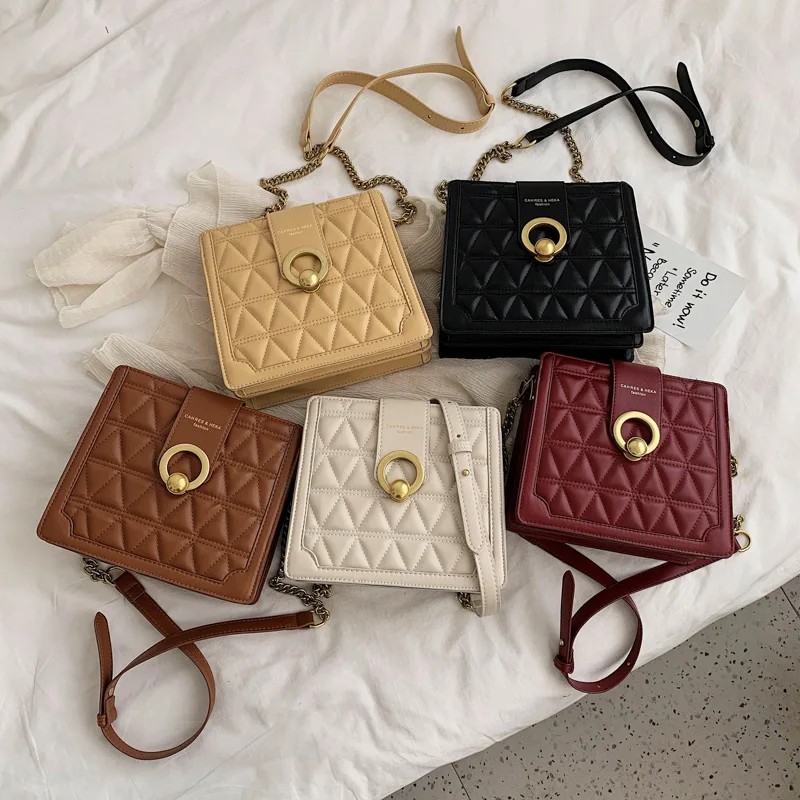 Женская сумка через плечо CASMOR с алмазной решеткой и цепочкой|Сумки ручками| |