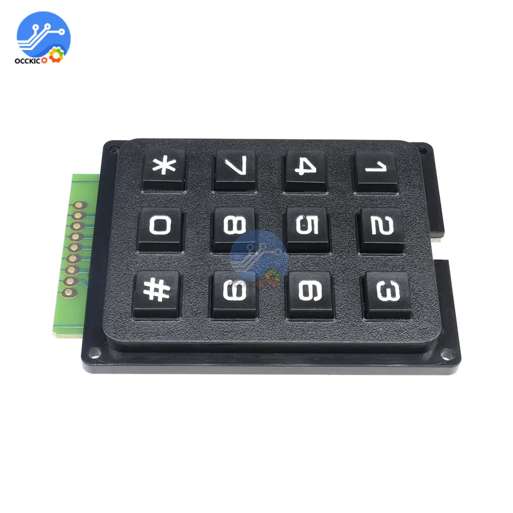 3x4 матрица 12 кнопочная клавиатура Клавиатура печатная плата макетная