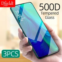 3pcs full cover tempered glass for oppo reno 3 2z a9 a5 2020 500d screen protector realme gt 8 7 6 5 x50 x2 pro protective film