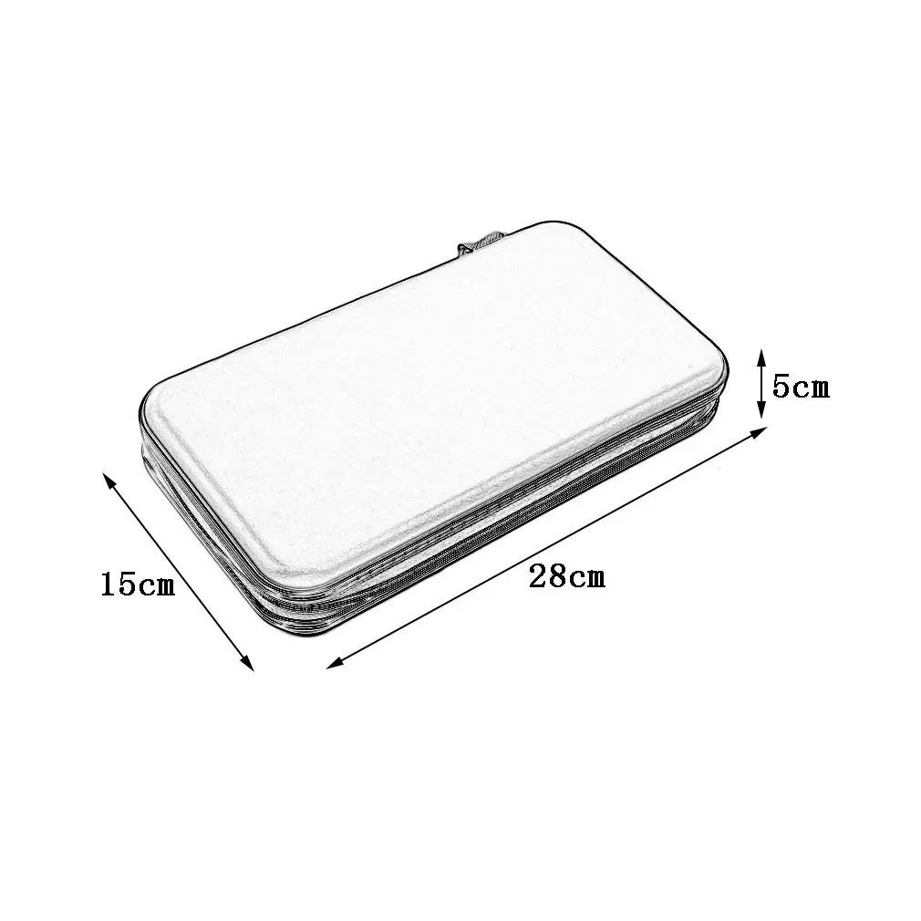 

New 80 Disc CD DVD Carry Case Wallet Storage Holder Bag Hard Box DJ Storage Cover Box Case - Blue Silver