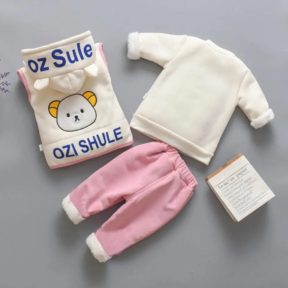 Зимняя детская одежда повседневный комплект новинка Детские хлопковые