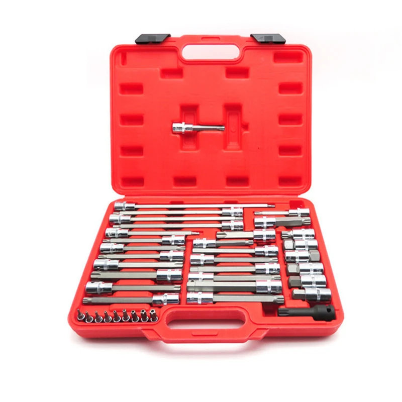 

39pcs 1/2 Inside six corners plum blossom socket wrench twelve angle head mouth screwdriver engine cylinder screw ball gear