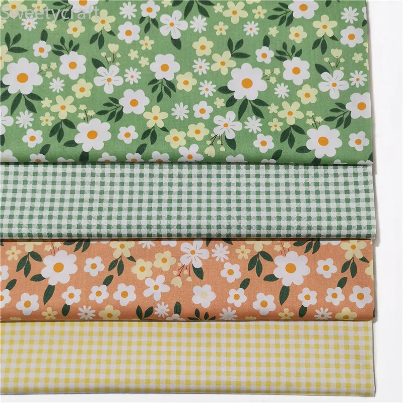 

160cmX10M Flower Printed Kids Cotton Twill fabric baby quilting cotton twill fabric by meter DIY sewing craft cotton material