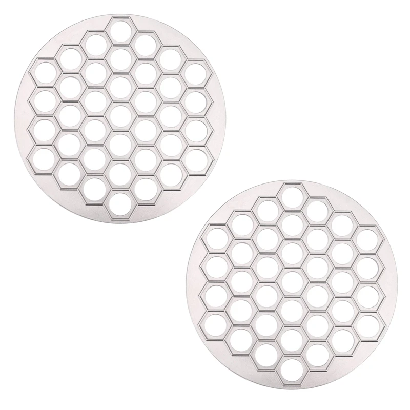 

New 2X 37 Holes Dumpling Mould Tools Dumplings Maker Ravioli Aluminum Mold Pelmeni Dumplings Kitchen Diy Tools Make Pastry
