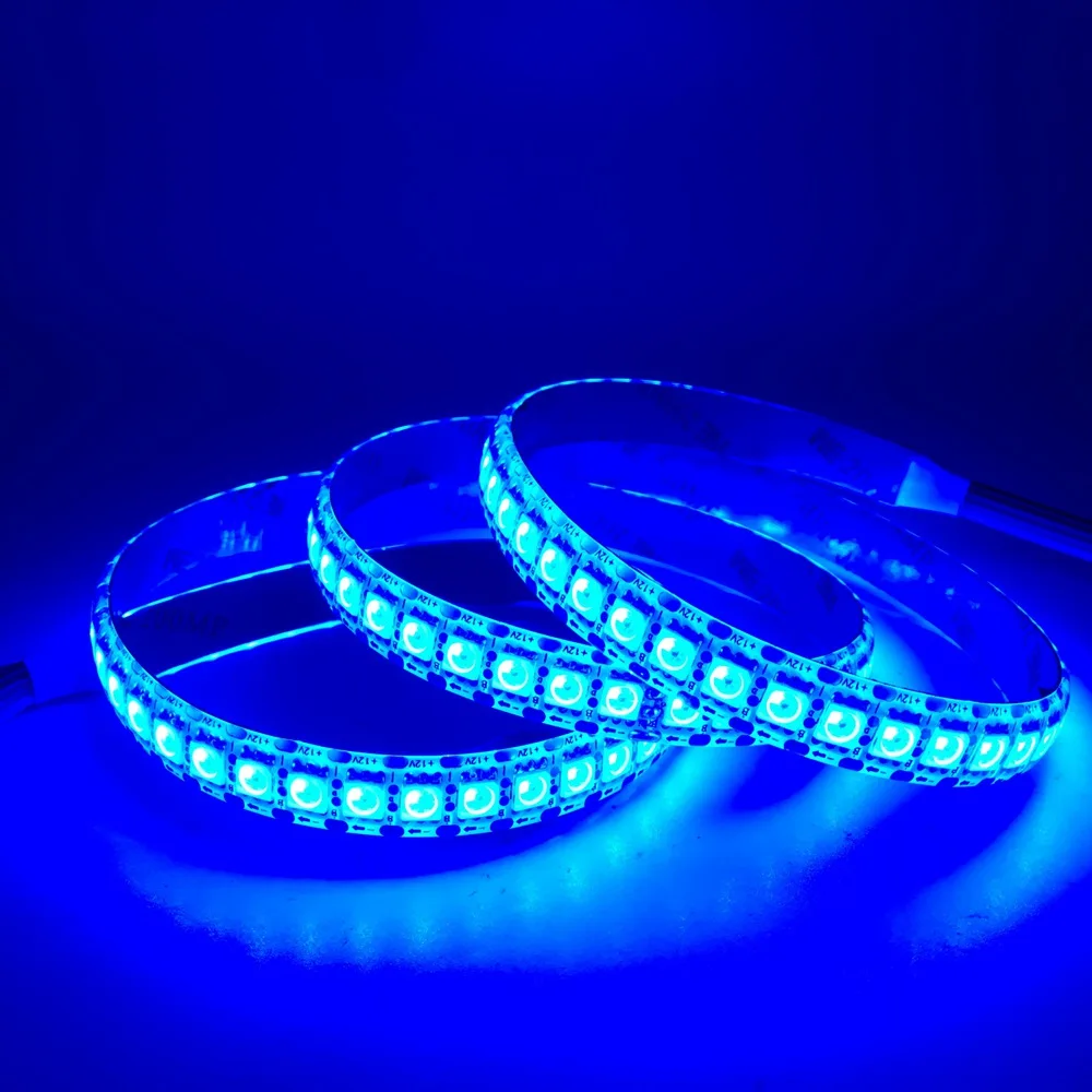 WS2815 DC12V(WS2812B/WS2813) RGB светодиодный Пиксели полосы светильник Individueel Addressable светодиодный двойной пульт дистанционного управления и 30/60/144 Пиксели/светодиодный s/m 1~ 5 м