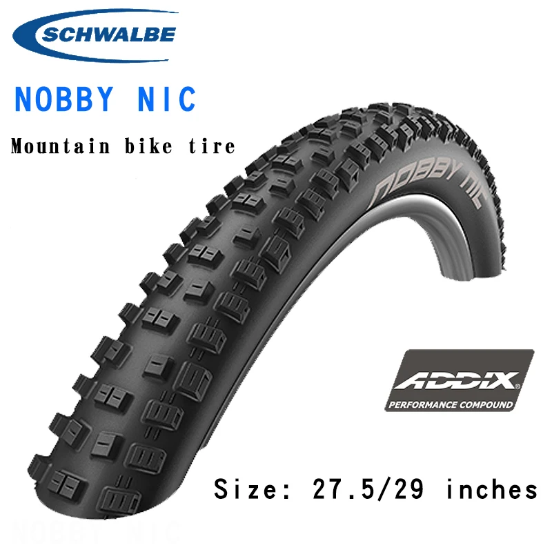 Шина Schwalbe для горного велосипеда nobby nic 29 дюймов стальная проволока складная 27 5