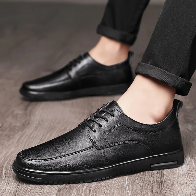 

New Lace-up Breathable Solid Men Shoes Men Business Formal Shoes Zapatillas Hombre Fashion Casual Flats Shoes Men Sneakers %