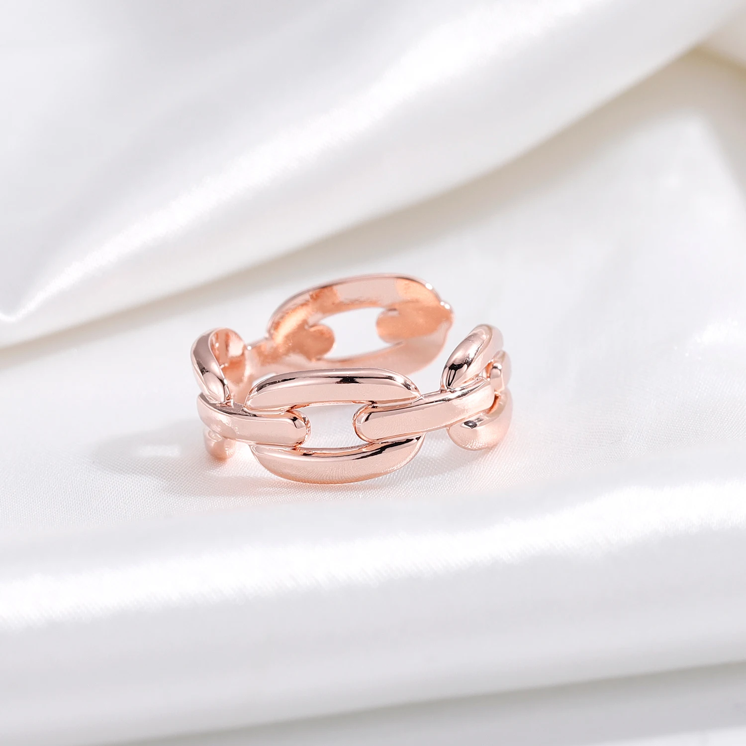 Кольцо из нержавеющей стали с зажимом для бумаги Золотое штабелируемое кольцо