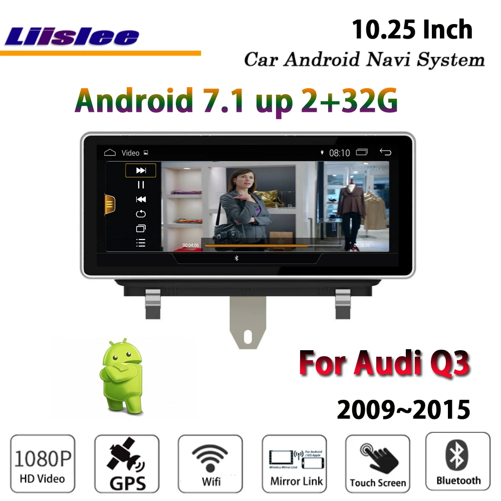 

Liislee Car Android 7.1 2G RAM 32ROM For Audi Q3 2009~2015 Radio Video Carplay Wifi BT GPS Navi Map Navigation System Multimedia
