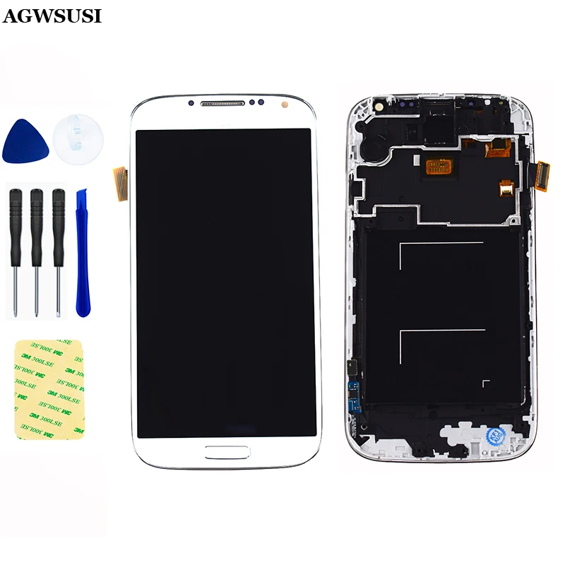 Для Samsung Galaxy S4 gt i9500 i9505 i337 сенсорный экран дигитайзер стеклянный датчик + ЖК