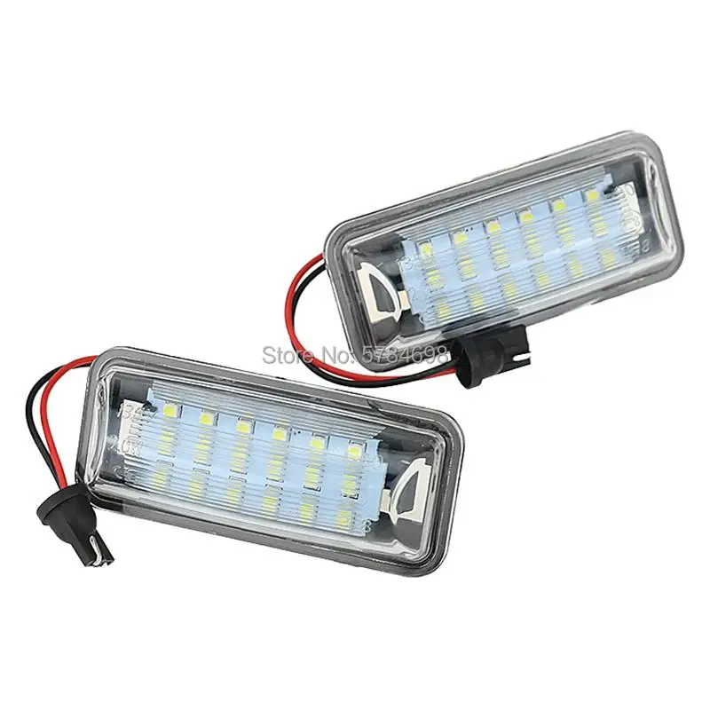 Белый светодиодный светильник для номерного знака 18SMD 2 шт. задняя