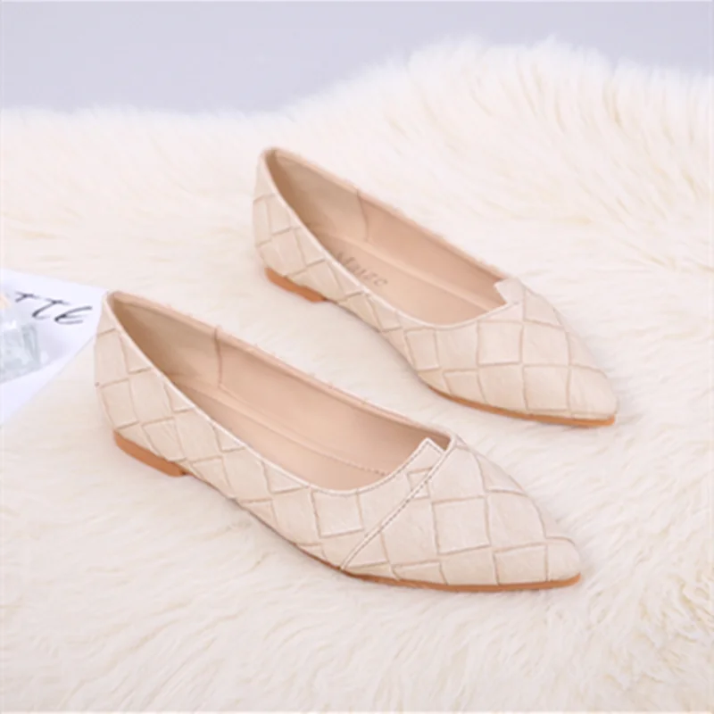 Женская обувь большого размера плюс ручная работа заостренная Носок