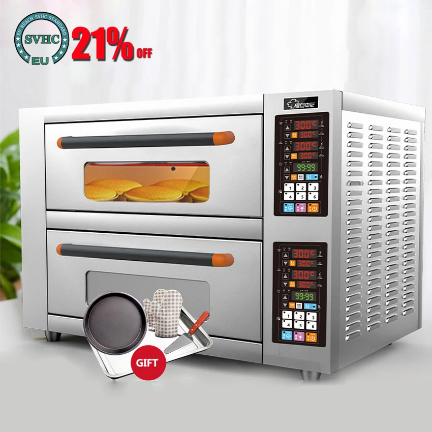

Electric oven commercial large capacity pizza cake bread moon cake baking oven 30~400°C 220V/380V optional